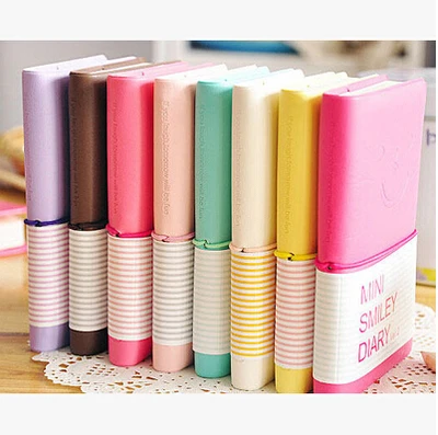 

Diary Cute Charming Mini Portable Smile Smiley Paper Notebook Memo Note Book