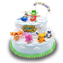 Крылья украшение для именинного торта кукла из ПВХ фигурки жениха и невесты; День рождения детей, Мальчика Подарочные игрушки Форма для выпечки тортов DIY украшения