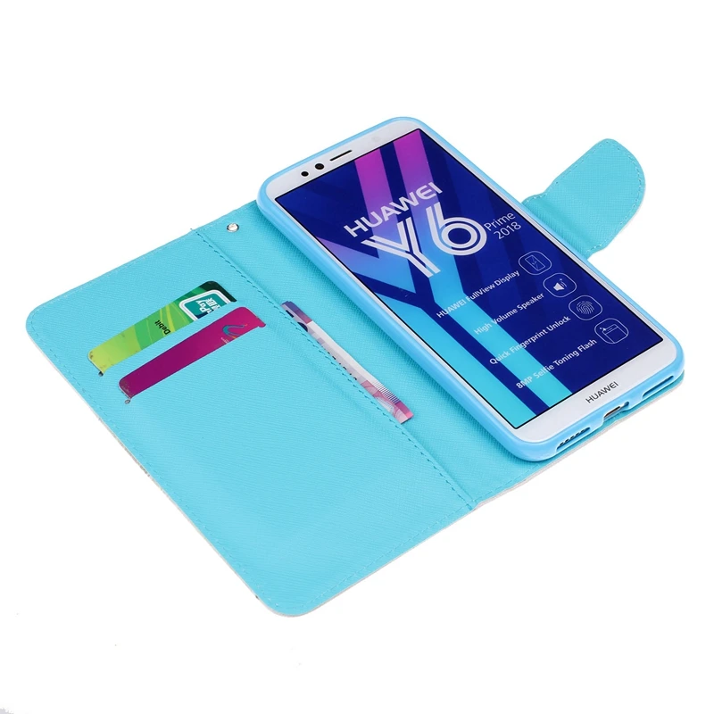 Чехол бумажник для Huawei Enjoy 7s 8 P9 P10 P20 Lite P30 Pro Nova 3i 4 Mate 10 20 Honor 7C 7A 9 8X Y5 Y6