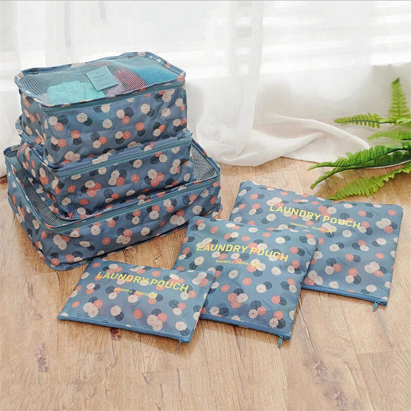 

6Pcs/set Travel Storage Bag Home Organizer Box For Clothes Tidy Pouch Suitcase Clothing Divider Container Outdoor Boxes
