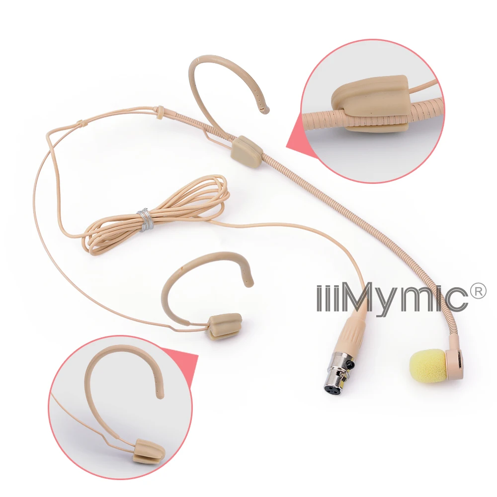 Iiimmic H 81S6 3 3pin mini XLR TA3F разъем Pro концертная гарнитура микрофон для AKG Samson