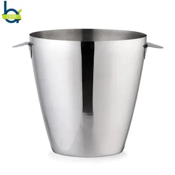 

OBR 3000ml Ice Bucket with Handles Stainless Steel Ice Punch Barrel Wine Beer Champagne Cooler Bar Party KTV Hotel Ice Bucket