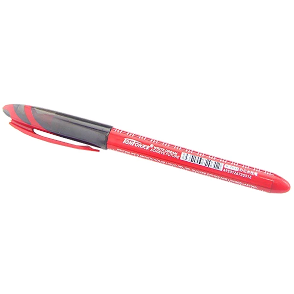 

TENFON 12pcs 2031 straight liquid beads pen office water-based signature pen Red
