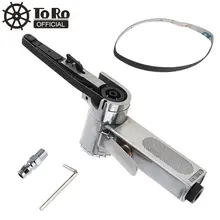 10 мм пневматический ленточный шлифовальный станок(10x330 мм) чертежная машина полировка шлифовальный литье под давлением алюминиевые инструменты с 2 шт шлифовальных ремней