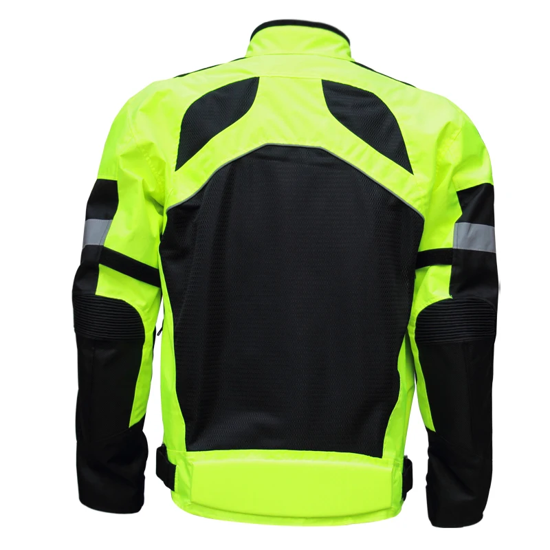 Езда трибер отражательная куртка для мотоциклов JK21, безопасность Велоспорт Командные куртки с Локоть плеча Защитные колодки