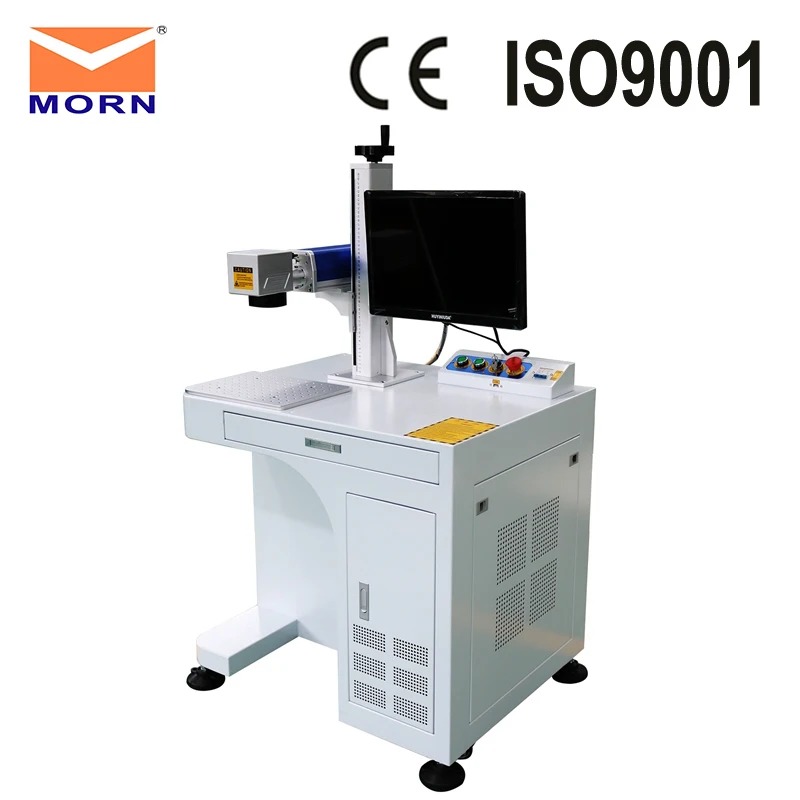 20W laser marking machine with computer and 2D worktable engracing low price