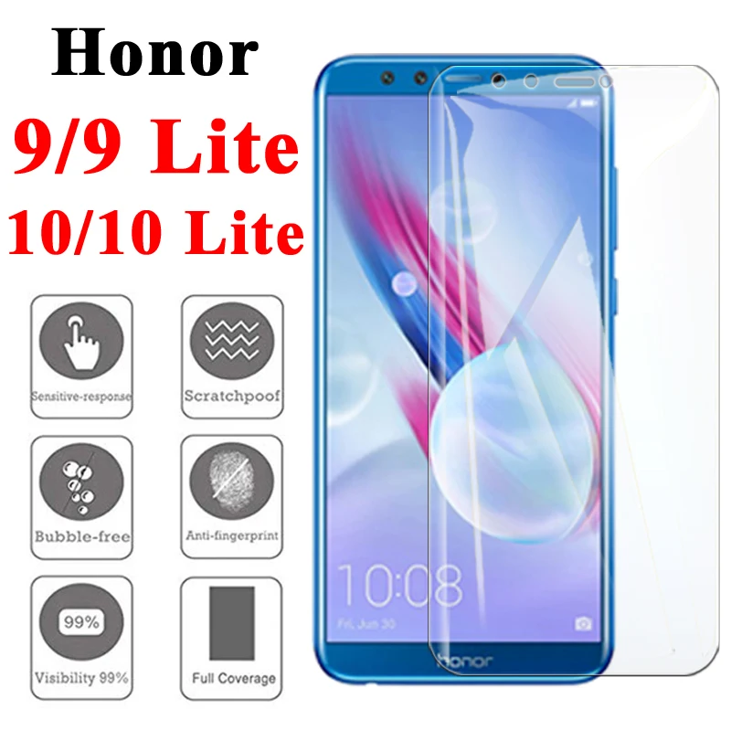 Закаленное стекло для Honor 9 Lite Защитная пленка экрана Huawei 10 Light Iite|Защитные стёкла