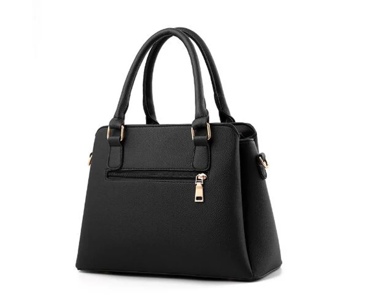Женская сумка, винтажная сумка, Повседневная сумка, модная женская сумка-мессенджер, на плечо, с верхней ручкой, кошелек, кожаный,, черный, A10222