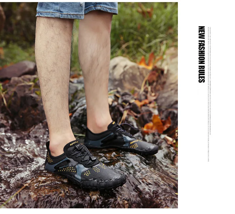 Мужская обувь с пятью пальцами летняя водонепроницаемая обувь для мужчин Уличная легкая мужская обувь для бассейна фитнес