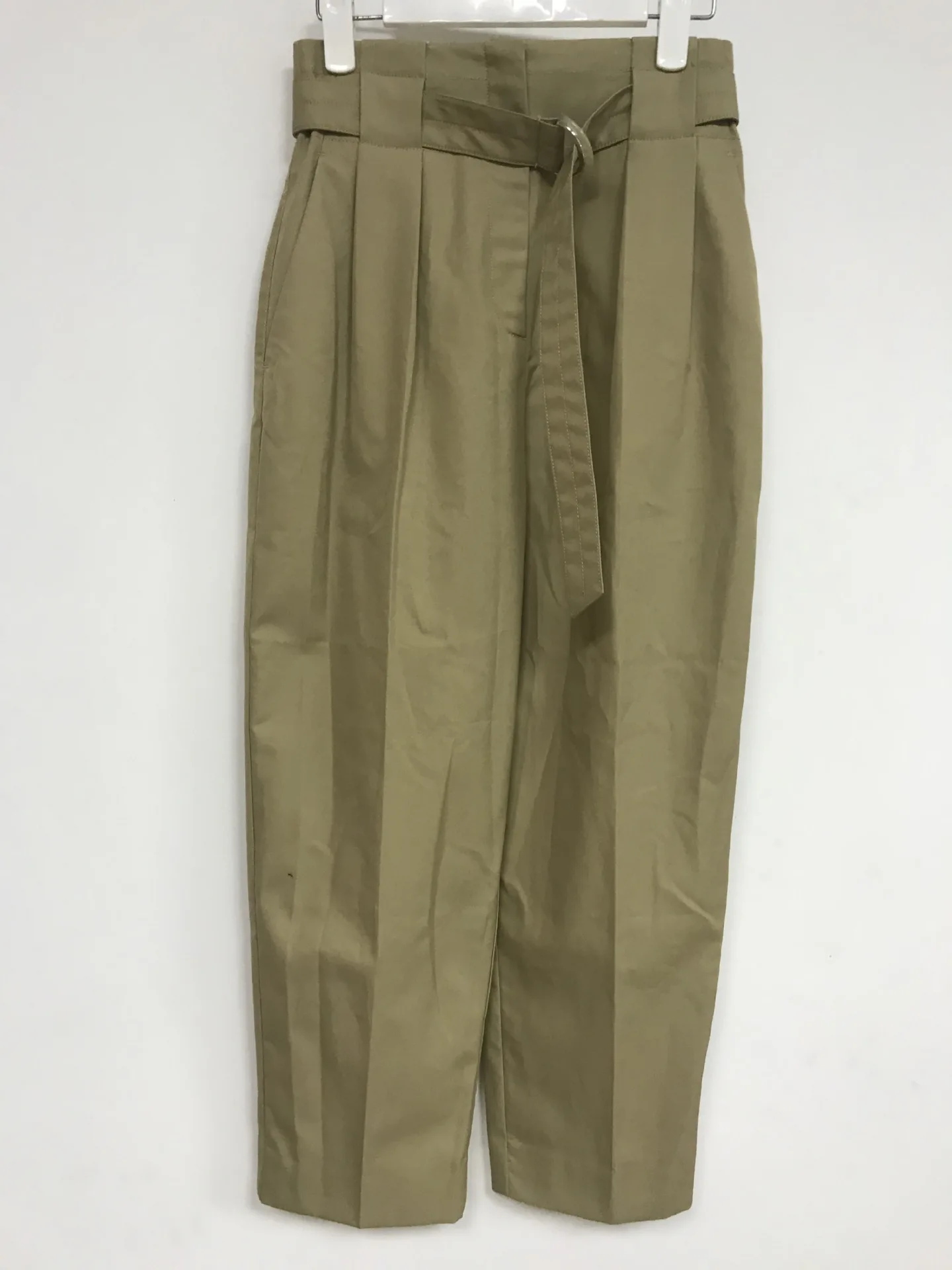 Spring and Summer 2019 New Gold Pure Temperament Leisure Button High-waist Women's Trousers Sashes Full Length Pants Women Spring and Summer 2019 New Gold Pure Temperament Leisure Button High-waist Women's Trousers Sashes Full Length Pants Women