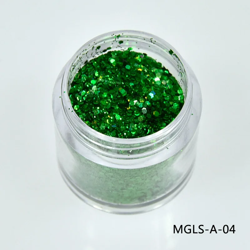 10ml/box Laser Nail Glitter Mixed Holographic Hexagone Nail Sequins Paillettes Nail Art Glitter Sparkles Manicure Dust,12colors