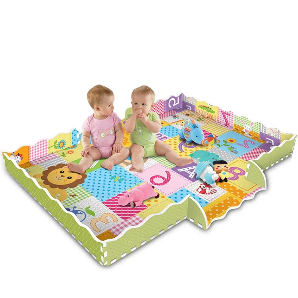 Cartoon Animal Pattern Carpet EVA Foam Puzzle Mats Kids Floor Puzzles Play Mat For Children Baby