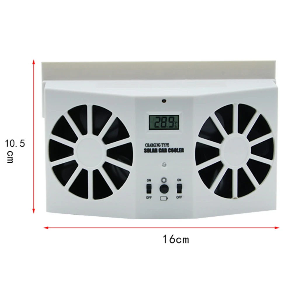 Мини-автомобильный Кондиционер, охлаждающий вентилятор на солнечных батареях, автомобильный оконный вентиляционный вентилятор