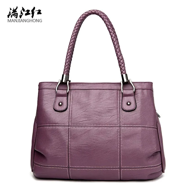 Goede Vrouwelijke Luxe Handtassen Vrouwen Tassen Designer PU Lederen Mode Schoudertas Sac een Marque Bolsas Dames Casual Tote Handtassen