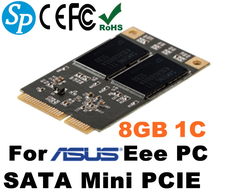L бренда kingspec Мини PCIE SATA 3*5 см ИЛИ 3*7 SSD Жесткий Диск 8 ГБ 1-канальный для asus Eee PC 701 s101
