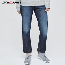 Jack&Jones Бренд Новинка Мужские Джинсы с Хлопка Брюки Джинсовые Нательный Фасон с Застёжками Хорошими Мужские одежды 217132558
