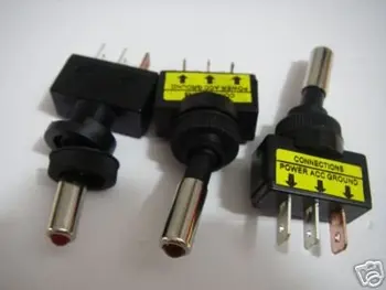 

AIRCRAFT STYLE RED Lighted 12v TOGGLE SWITCH R15D Fin