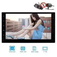 Android 7.1 2 Din Car Stereo GPS Navigation Octa-core Autoradio Bluetooth Player Support Headunit Wifi/4G/3G/USB/SD Dual Camera