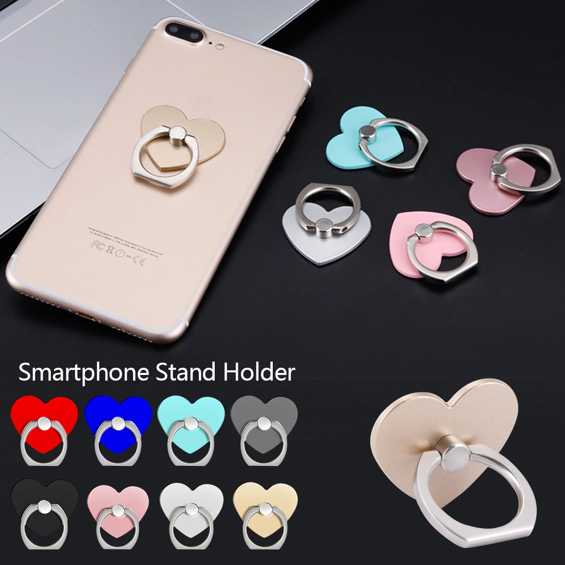 Универсальный держатель подставка для смартфона Samsung Huawei Xiaomi LG IPAD MP3 с кольцом на