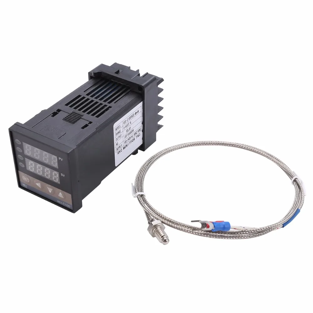 Durable REX-C100 PID Digital Temperature Controller 48x48x110mm with K Thermocouple SSR Output For Swimming Pool Aquarium | Инструменты