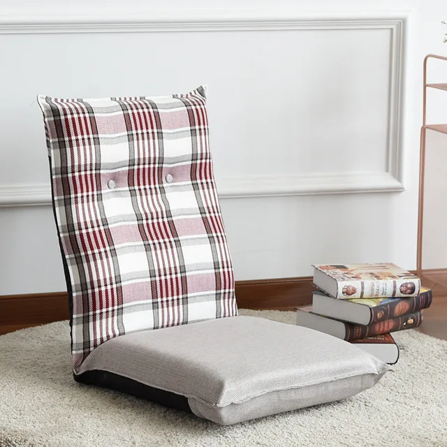 Портативный Регулируемый напольный стул для дома гостиная комнатное кресло мебель пены памяти сиденье легкий складной моды стул - Цвет: Red Color