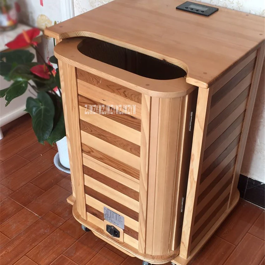 hzf-0012 Household Sauna Steaming Room Home Solid Wood Sauna Room Far Infrared Sauna Box Steamer Dry Sauna Room 110V/220V 690W