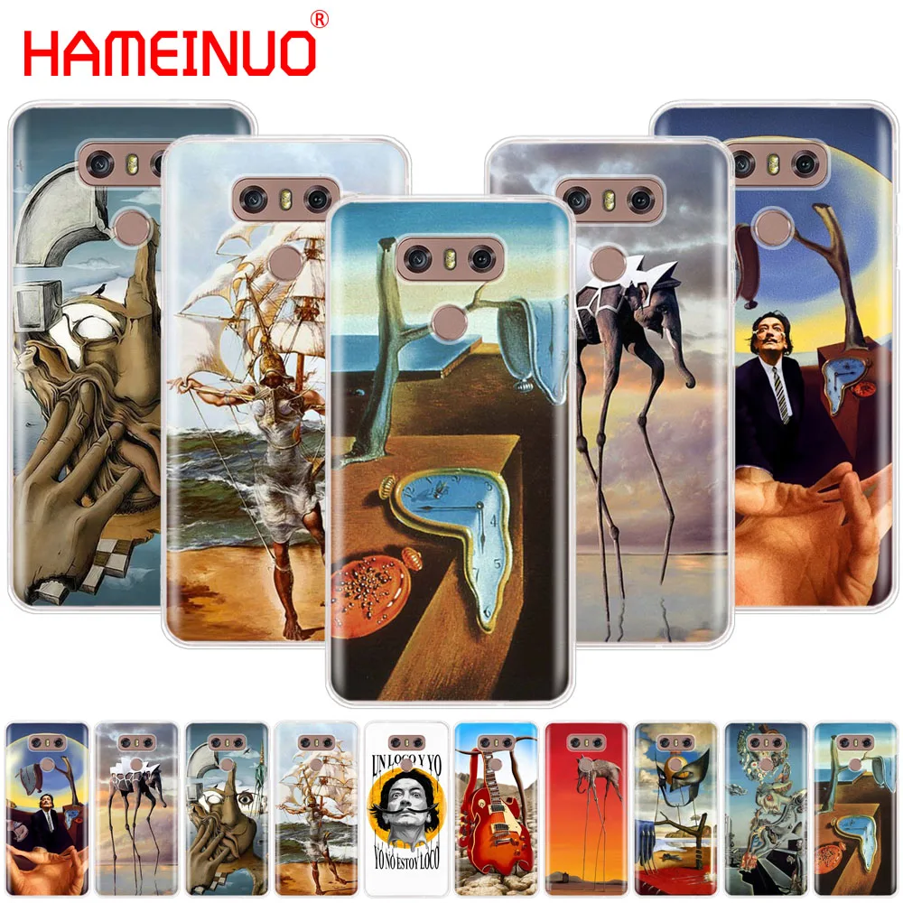 

HAMEINUO Salvador Dali case phone cover for LG G7 Q6 G6 MINI G5 K10 K4 K8 2017 2016 X POWER 2 V20 V30 2018