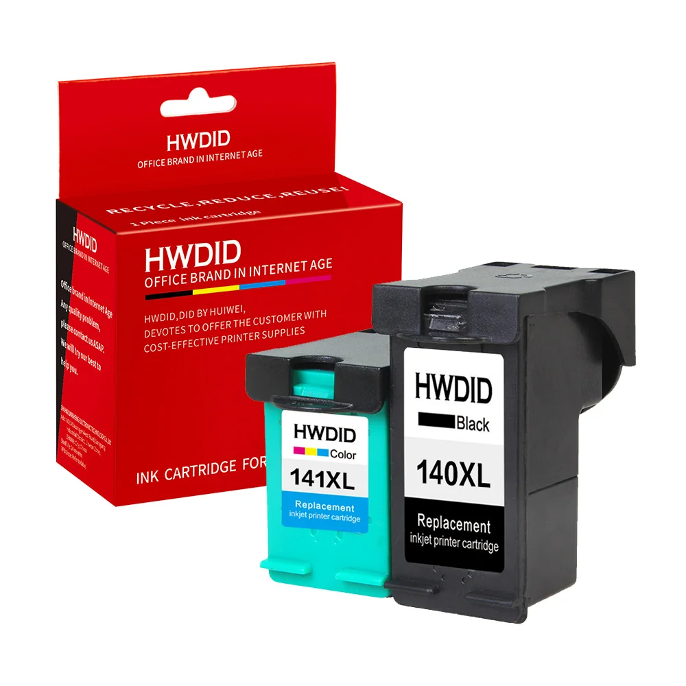 Сменный чернильный картридж HWDID 140 141XL для hp/HP 141 hp Photosmart C4283 C4583 C4483 C5283 Deskjet D4263|ink