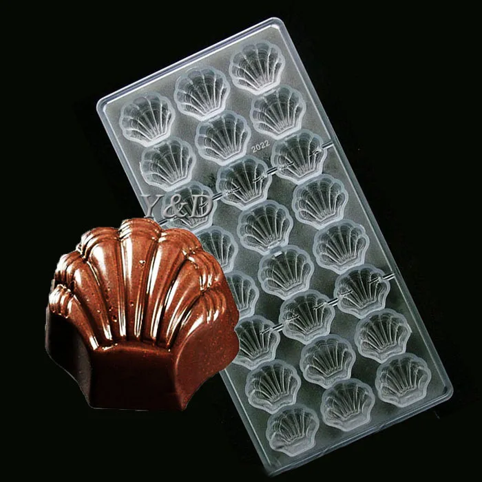 Online Get Shell Polycarbonate Chocolate Mold Aliexpress Shell Shaped Candy Molds Jelly Mould Plastic Baking Tray Polycarbonate Diy Chocolate Pc Mold China