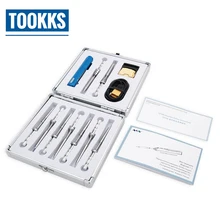 65 Вт Мини Портативный программируемый TS100 Электрический паяльник Комплект 9 шт. железные наконечники с алюминиевой специальной коробкой для хранения