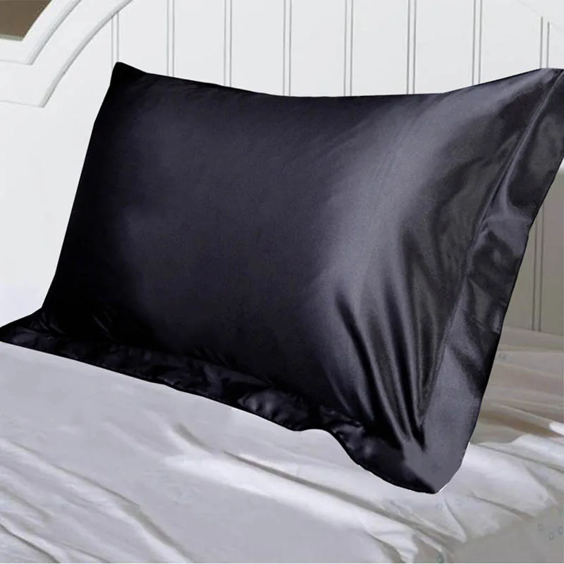 

Silky Satin Hair Beauty Pillowcase Solid Color Pure Emulation Silk Satin Pillowcase Single Pillow Cover