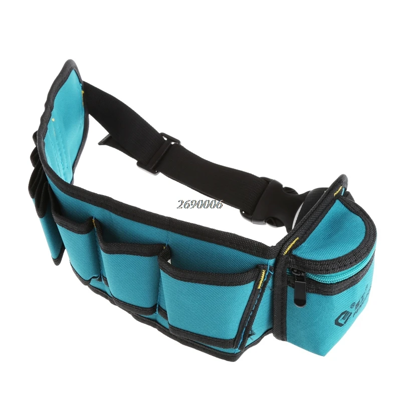 

Multi-Pockets Waist Utility Belt Organizer Bag Tool Slot Screwdriver Carry Case APR11_25