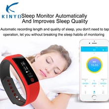 Kinyo Смарт часы браслет мониторинга сердечного ритма OLED Водонепроницаемый IP67 прогноз погоды Smartband PK S2