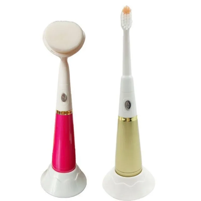 2 In 1 Electric Toothbrush Facial Cleanser Face and Tooth Nursing