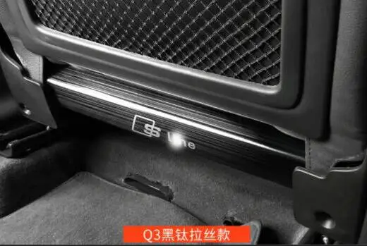 For Audi A3/S3 L Modified Seat Anti-kick Pad Anti-kick Board A3/S3 Decoration Special Interior Metal Accessories
