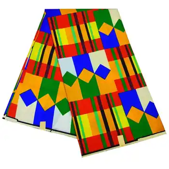 

6 Yards African Printed Fabric Real Dutc Wax 100% Polyester Ankara Fabric High Quality For Party Dress