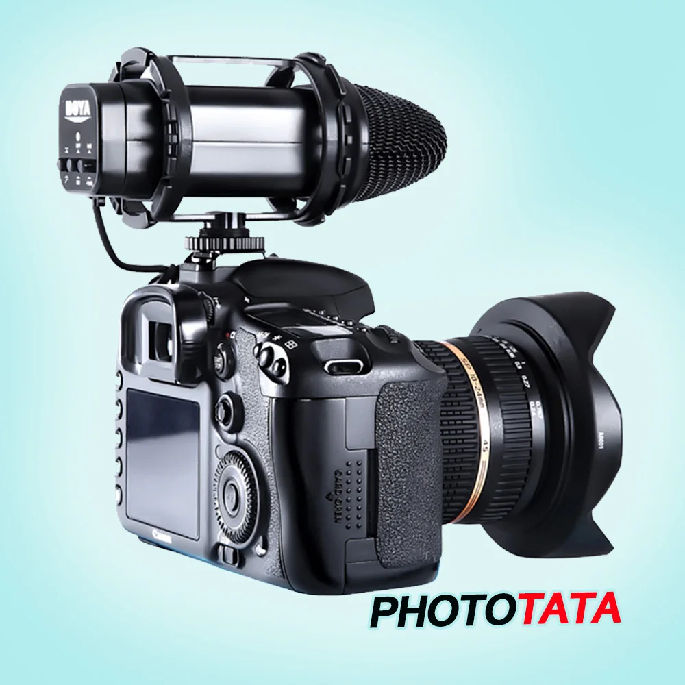 New BOYA Compact Stereo Microphone V02 for DSLR Video Shootingin