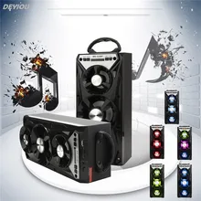 DEYIOU For Smart phone Computer Multimedia Bluetooth Wireless Portable Speaker Super Bass Subwoofer with USB/TF/AUX/FM Radio