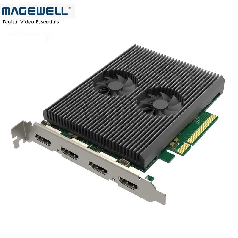 Magewell Pro Capture Dual HDMI 4 K Plus с 2 петлями HDMI через 4 K PCIe Gen2 x8 Linux Capture Card