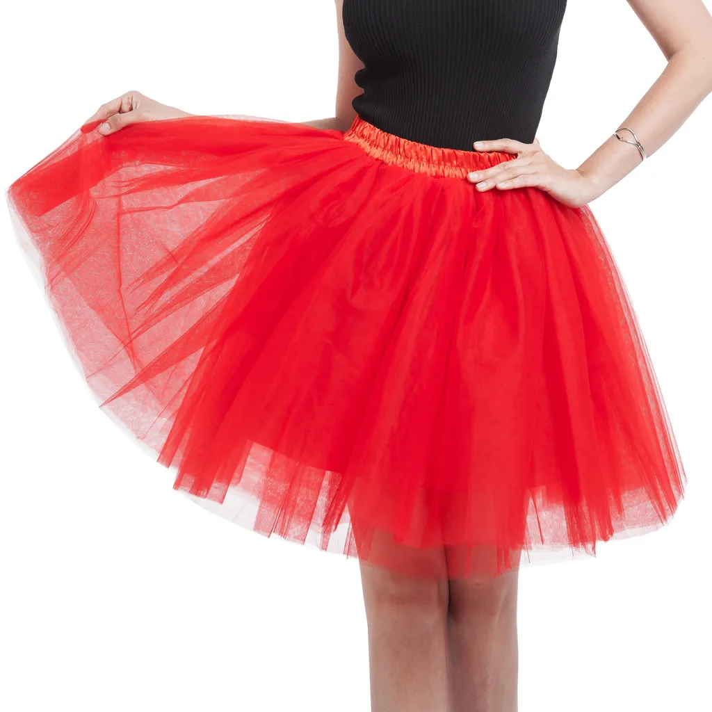 Горячая новинка 2019 года поступление сплошной цвет женские Высокое качество плиссированные марли Короткая юбка для взрослых пачка танцы