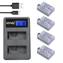 4 1800mAh LP E5 LP E5 LPE5 Batteries LCD USB DUAL Charger for Canon EOS 450D