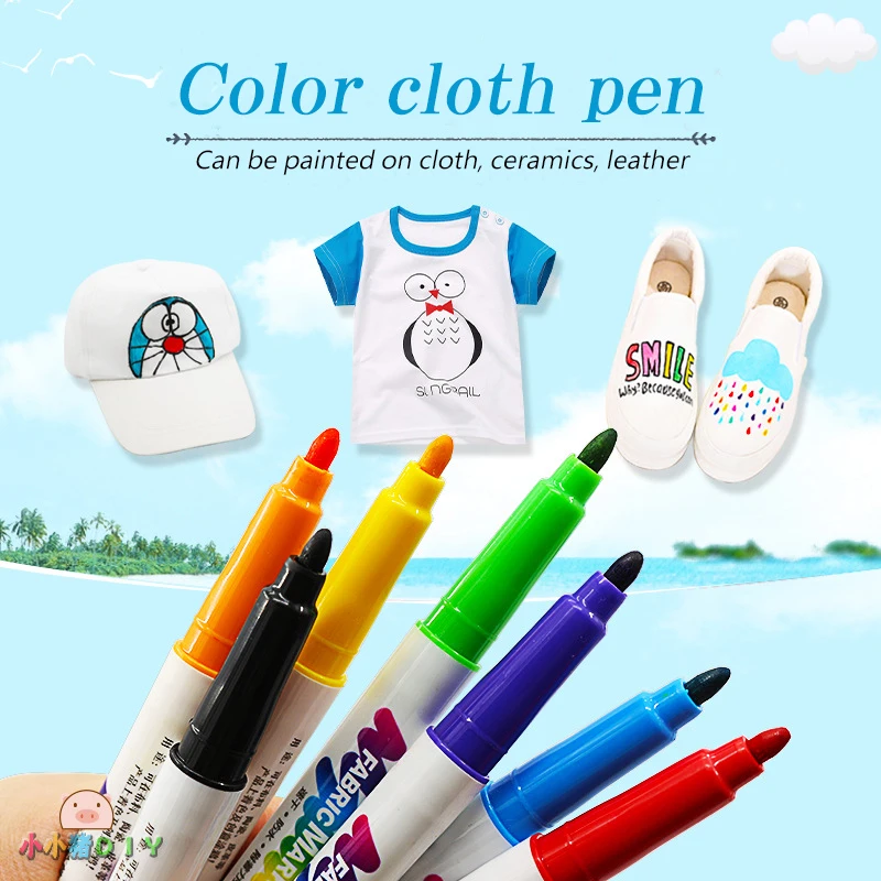 7/13 Fabric Cloth pens T shirt shoes painting Mark diy Pen NOT fade Non