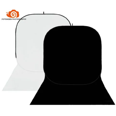 Новейшая модель; не образует складок хлопок складной 4-в-1 фоновая панель для белый/черный один trail твист backdrop150x400cm+ сумка для переноски