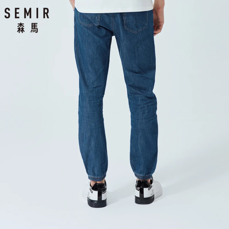 SEMIR мужские весенние летние джинсы деним облегающие размера плюс большие и