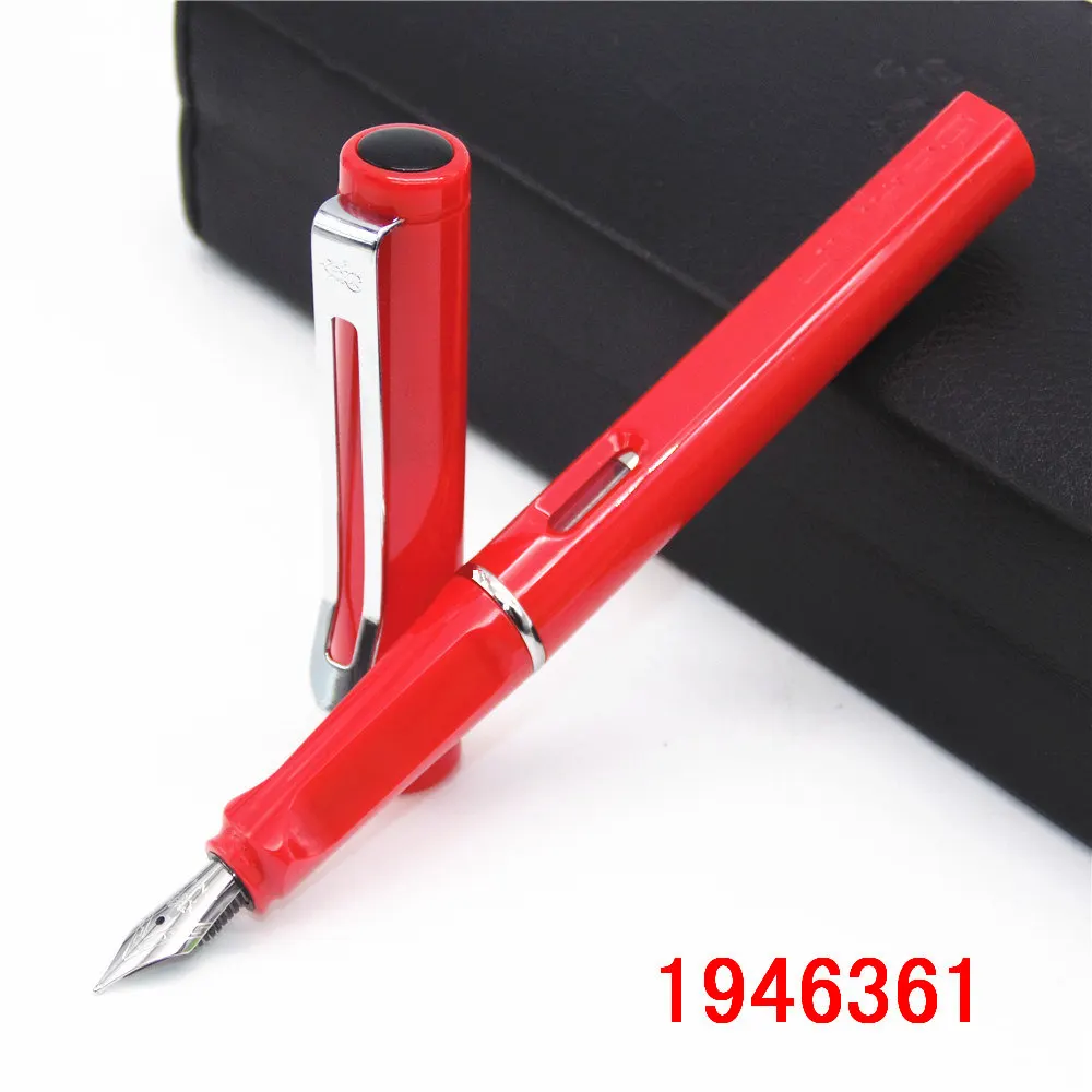 JINHAO 599, все цвета, Студенческая Мода, средний и тонкий перьевая ручка, лучший подарок для подарка, школьные офисные принадлежности - Цвет: Red