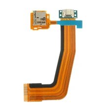 Микро CD USB зарядный порт гибкий кабель Ремонт Часть для Samsung Galaxy Tab S 10," SM-T800 T805 3g MicroSD держатель карты памяти зарядка