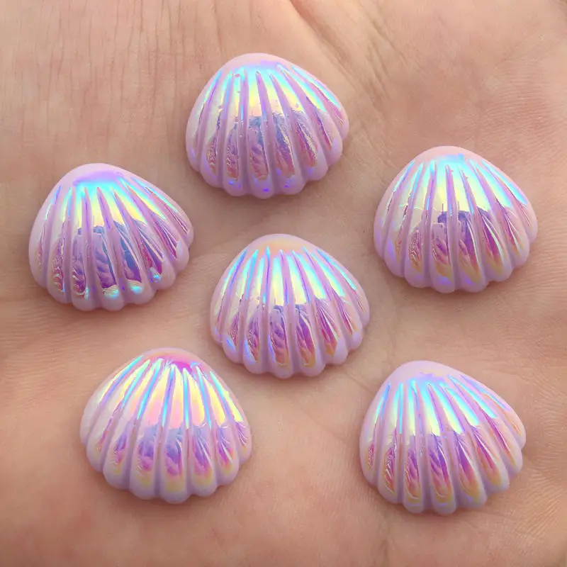 

20mm Flatback resin Shell cabochons kawaii for DIY Embellishments rhinestone applique 50pcs/lot -E951