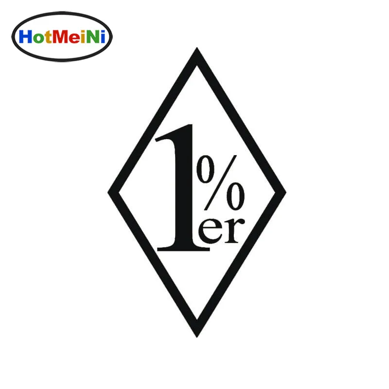 

HotMiNi Car Sticker 1 Percenter Car Styling Truck Window Door Bumper Vinyl Decal JDM laptop One Percenter 1%er Outlaw Ha 13cm