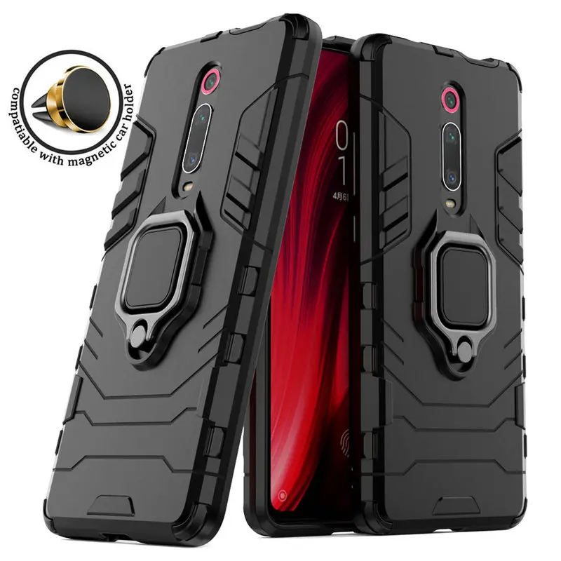 

RedmiK20 Pro Case Xiaomi Redmi K20 Pro Case Robot Metal Ring Car Phone Holder for Funda Redmi K20 Case Redmi K 20 Pro K20 K20Pro