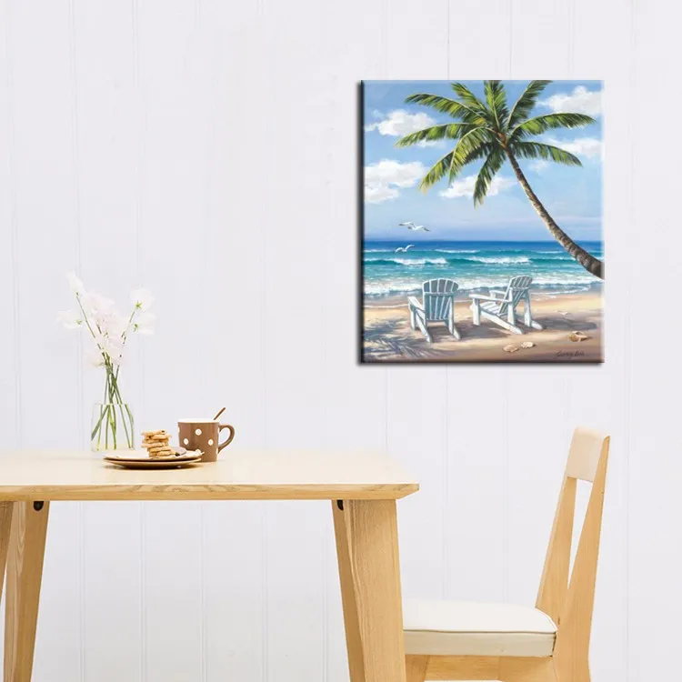 beach oil painting